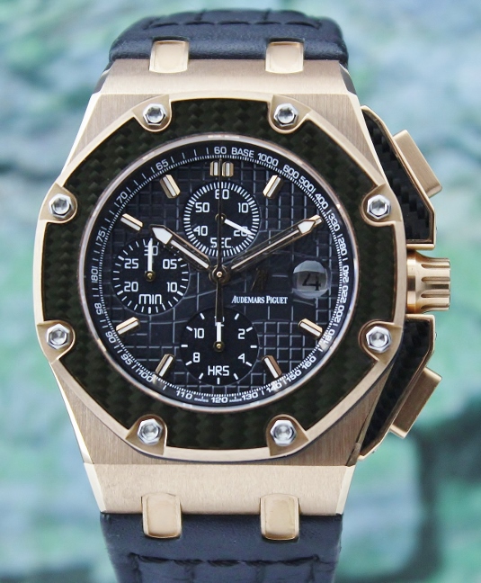 (image for) LIKE NEW AUDEMARS PIGUET 18K ROSE GOLD JUAN PABLO MONTOYA ROYAL OFF SHORE LIMITED EDITION 500 PIECES / 26030RO.00.D001IN.01